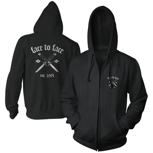 FACE TO FACE - "Switchblades" (Zip Hoodie)