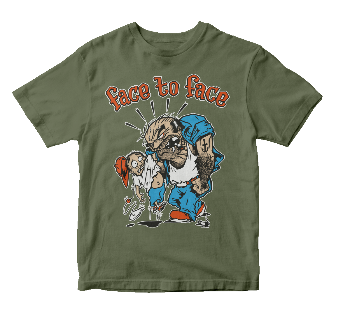 FACE TO FACE - "Bully" (Military Green) (Youth T-Shirt)