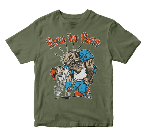 FACE TO FACE - "Bully" (Military Green) (Youth T-Shirt)