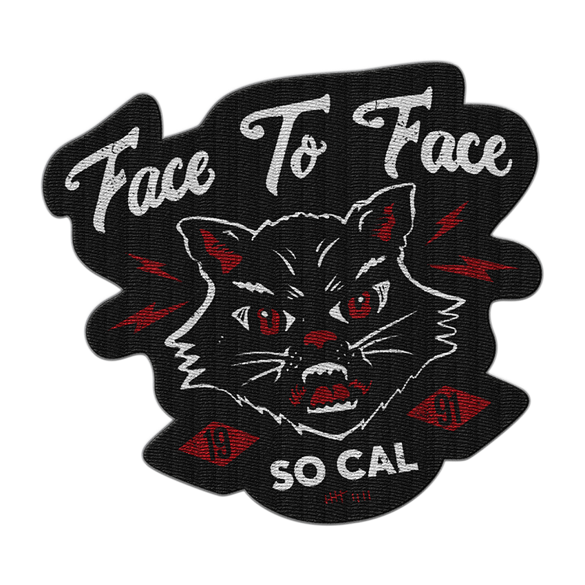 FACE TO FACE - "Cat" (Embroidered Patch)