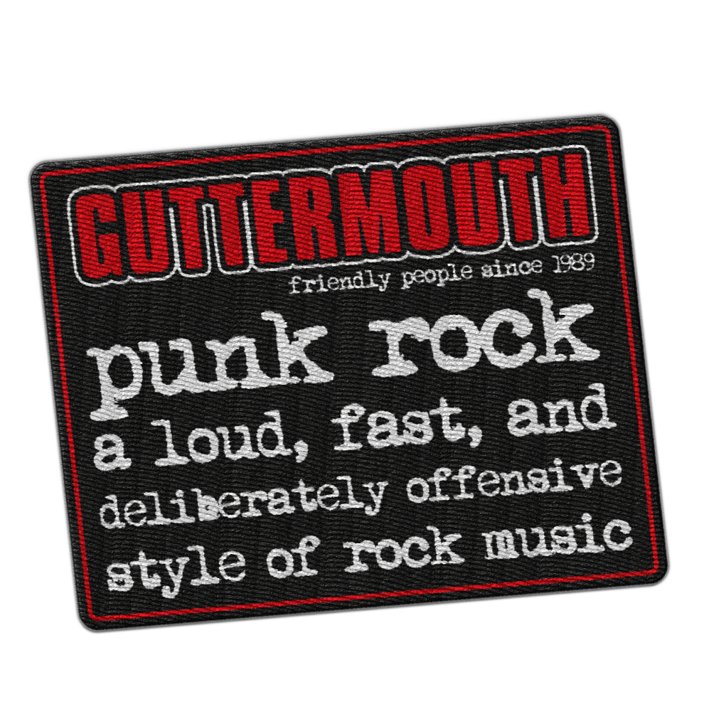 GUTTERMOUTH - "Punk Rock"  (Embroidered Patch)