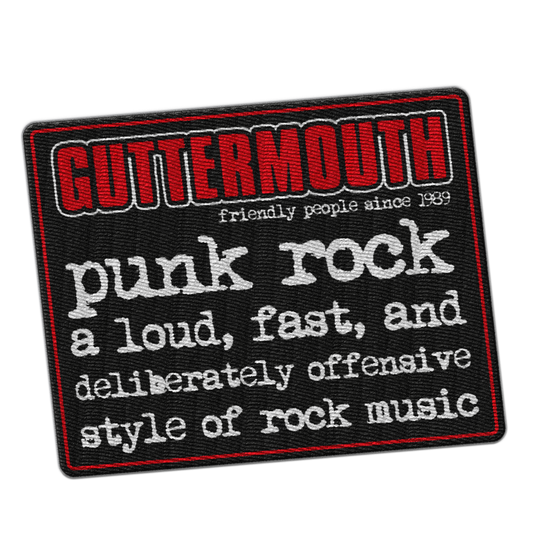 GUTTERMOUTH - "Punk Rock"  (Embroidered Patch)