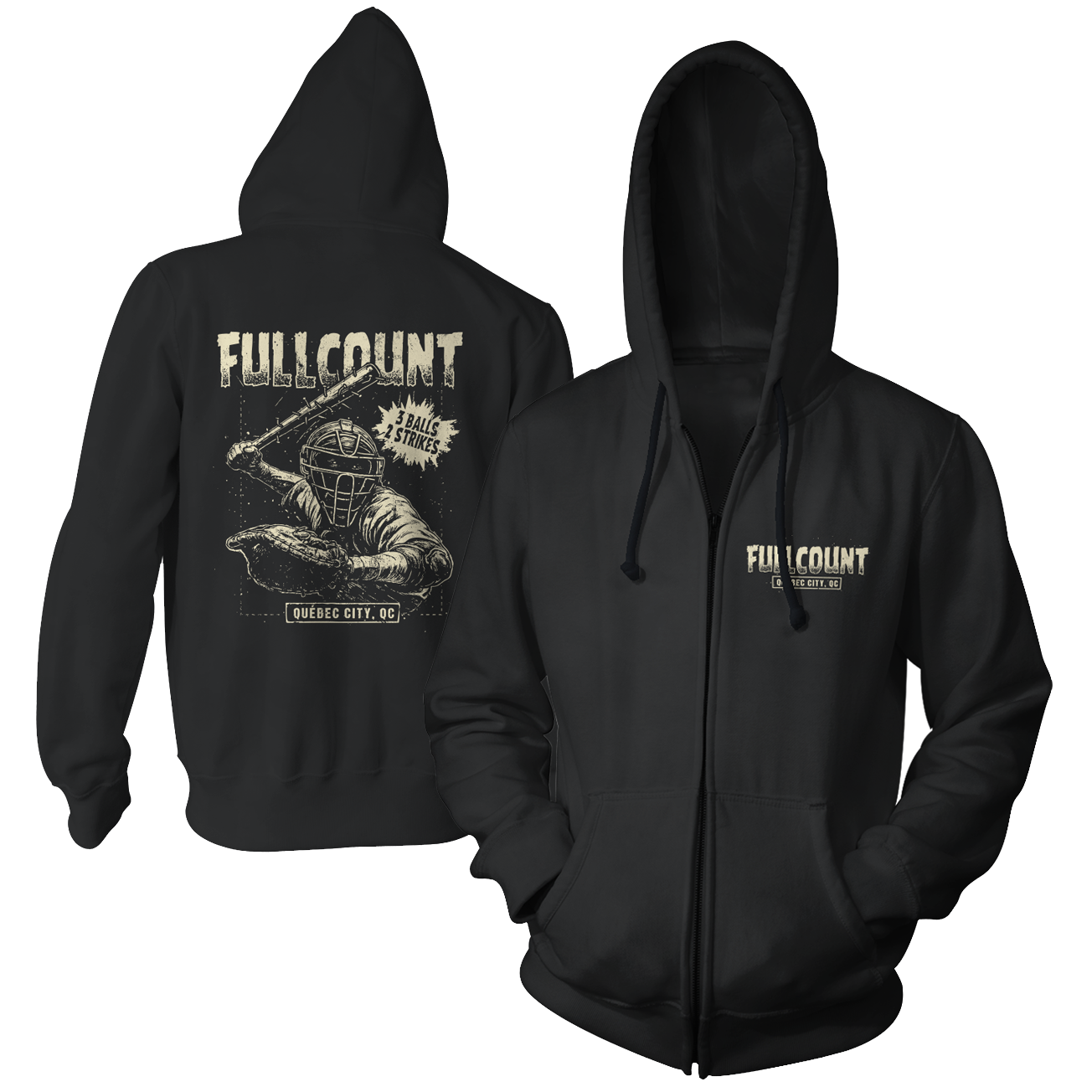 FULLCOUNT - "Catcher" (Zip Hoodie)