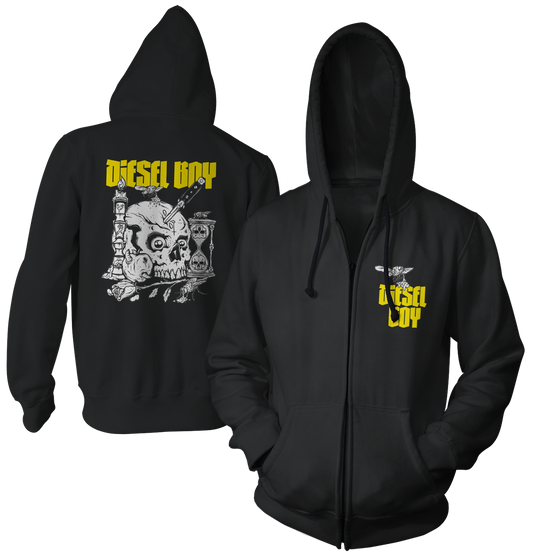 DIESEL BOY - "Skull & Dagger" (Black) (Zip Hoodie)