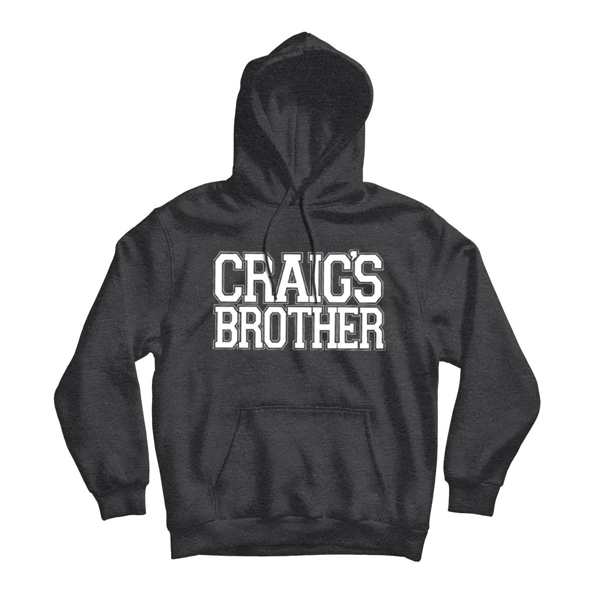 CRAIG'S BROTHER - "Homecoming Logo" (Jet Black Heather) (Pullover Hoodie)