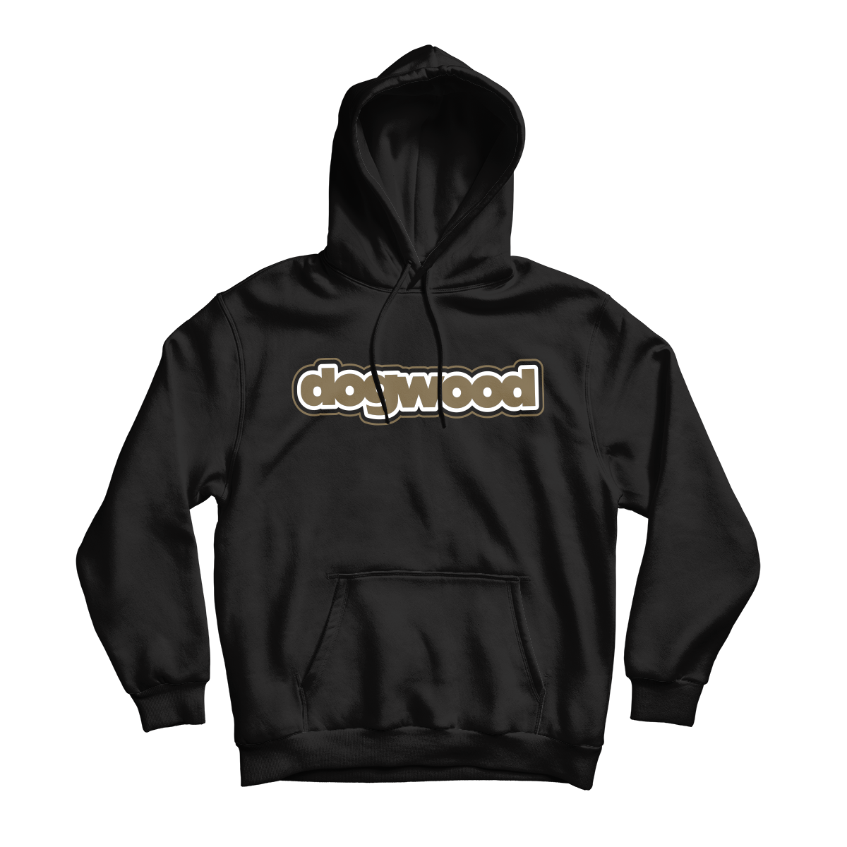 DOGWOOD "TT&T Logo / Golden Brown" (Black) (Pullover Hoodie)