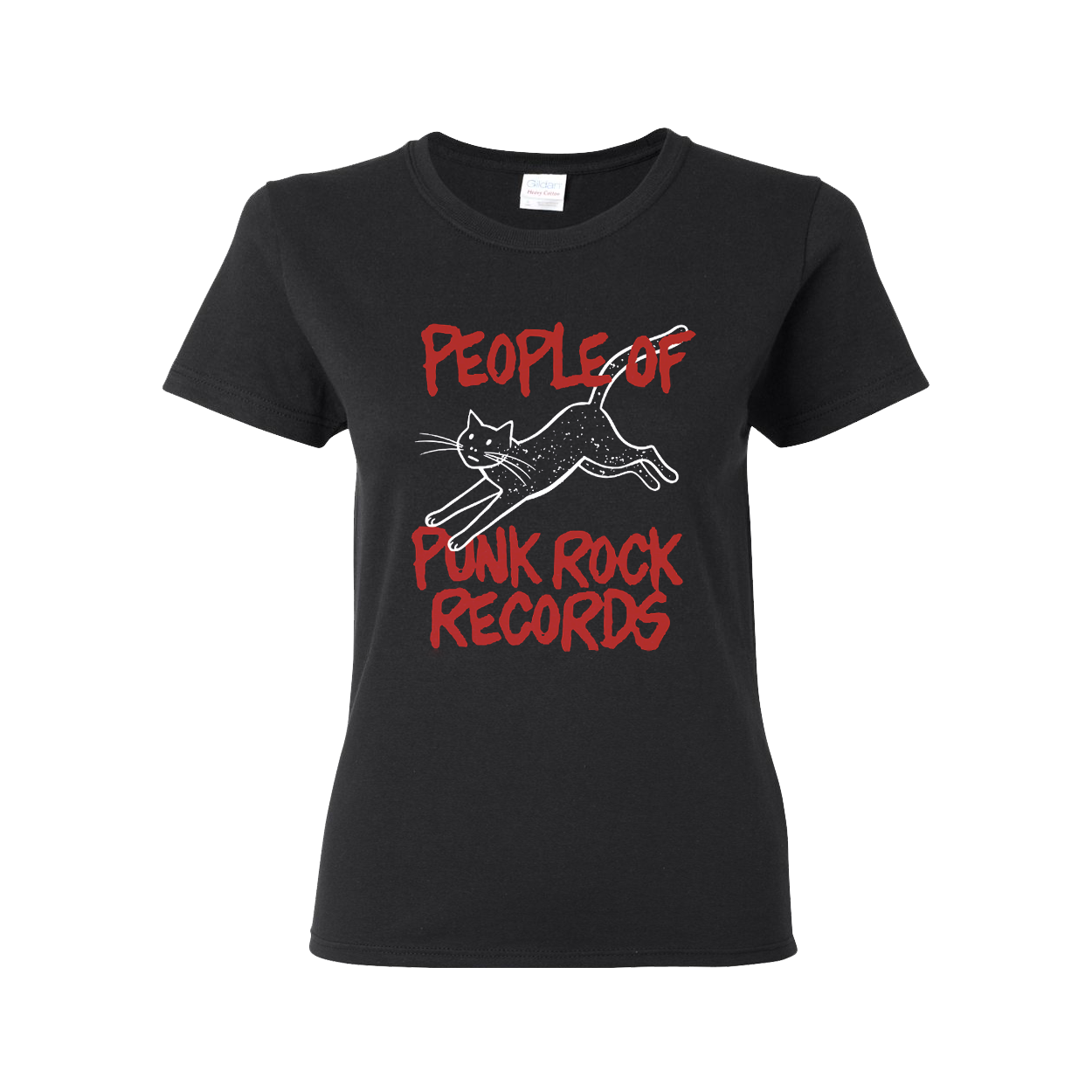 POPR Records - "Minor Threat Meow" (Black) (Woman T-Shirt)