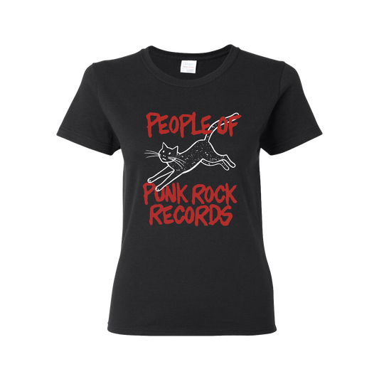 POPR Records - "Minor Threat Meow" (Black) (Woman T-Shirt)