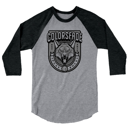 COLORSFADE - "Fox Badge" (Sport Grey/Black) (Raglan T-Shirt)