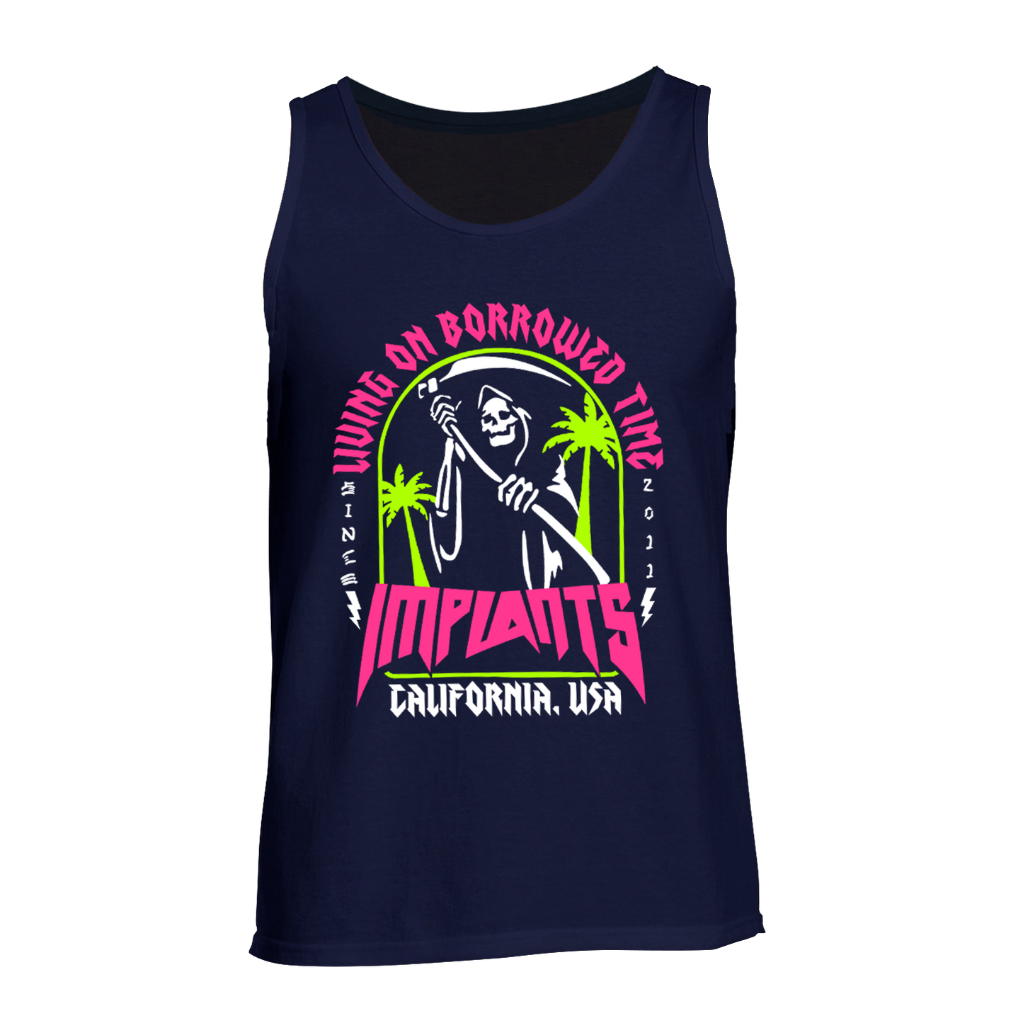 IMPLANTS - "Reaper / Colored" (Navy Blue) (Tank Top)