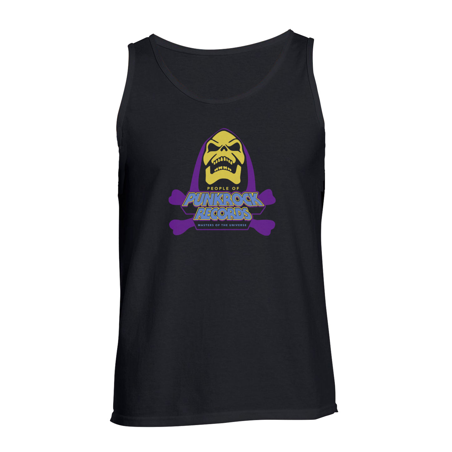 POPR Records - "Skeletor Logo" (Black) (Tank Top)