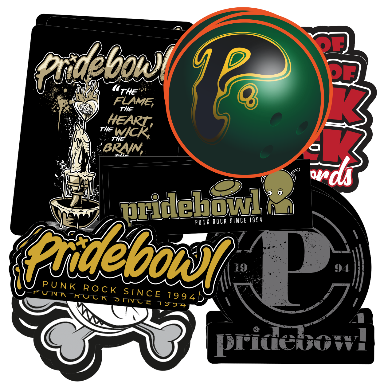 PRIDEBOWL - Stickers (15 Pack + Bonus)