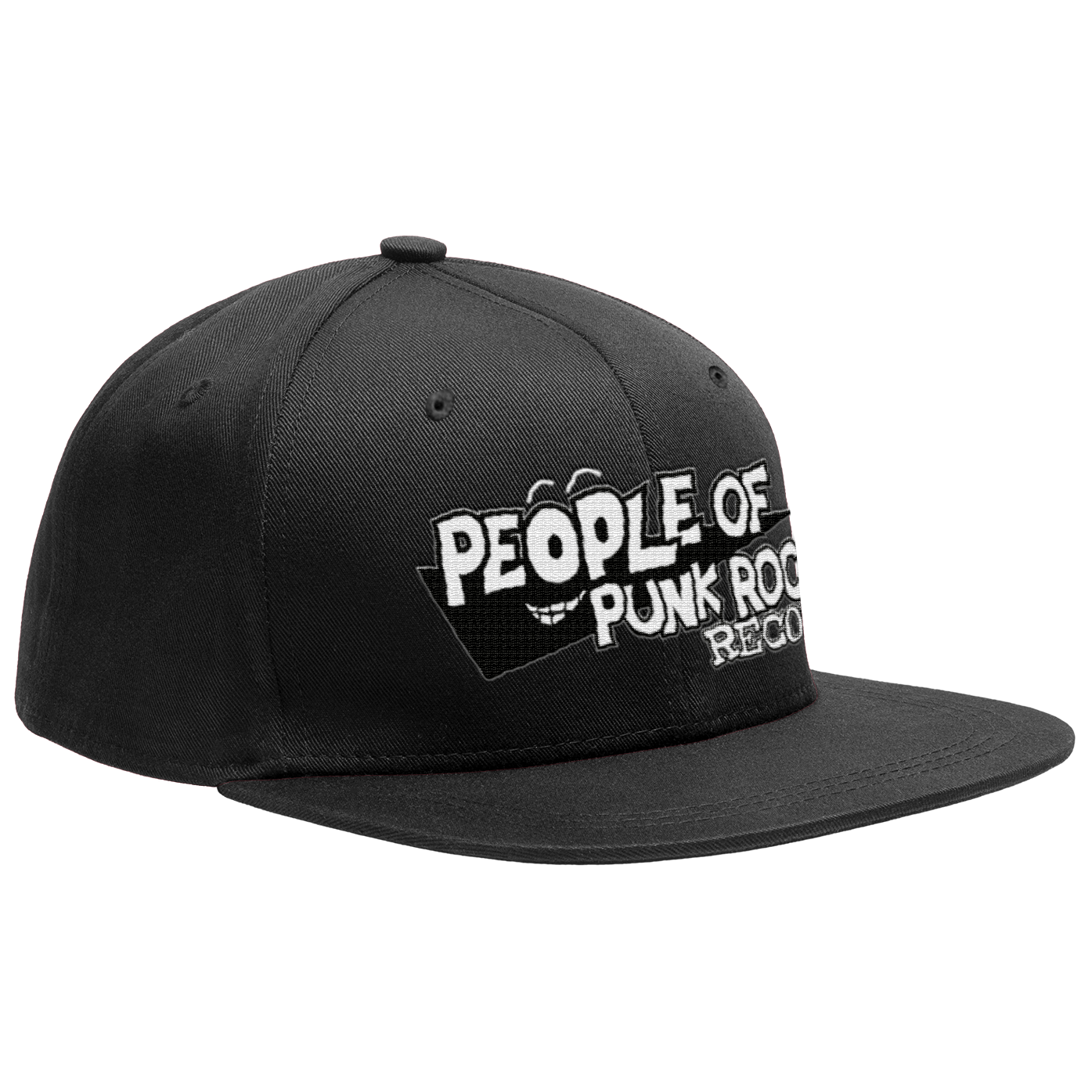POPR Records - "Lookout Logo" (Black) (Snapback Cap)