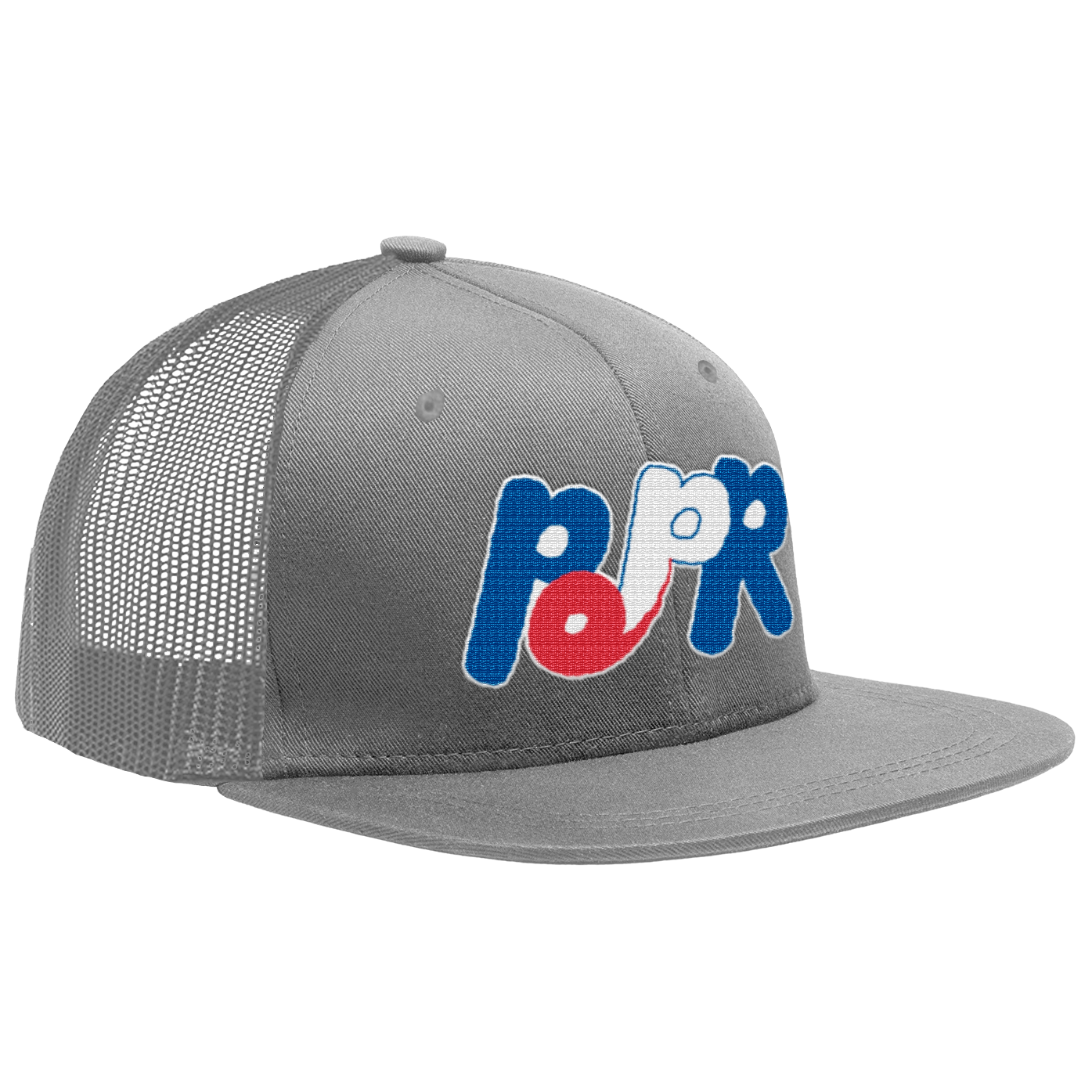 POPR Records - "Expos Logo" (Silver) (Trucker Cap)