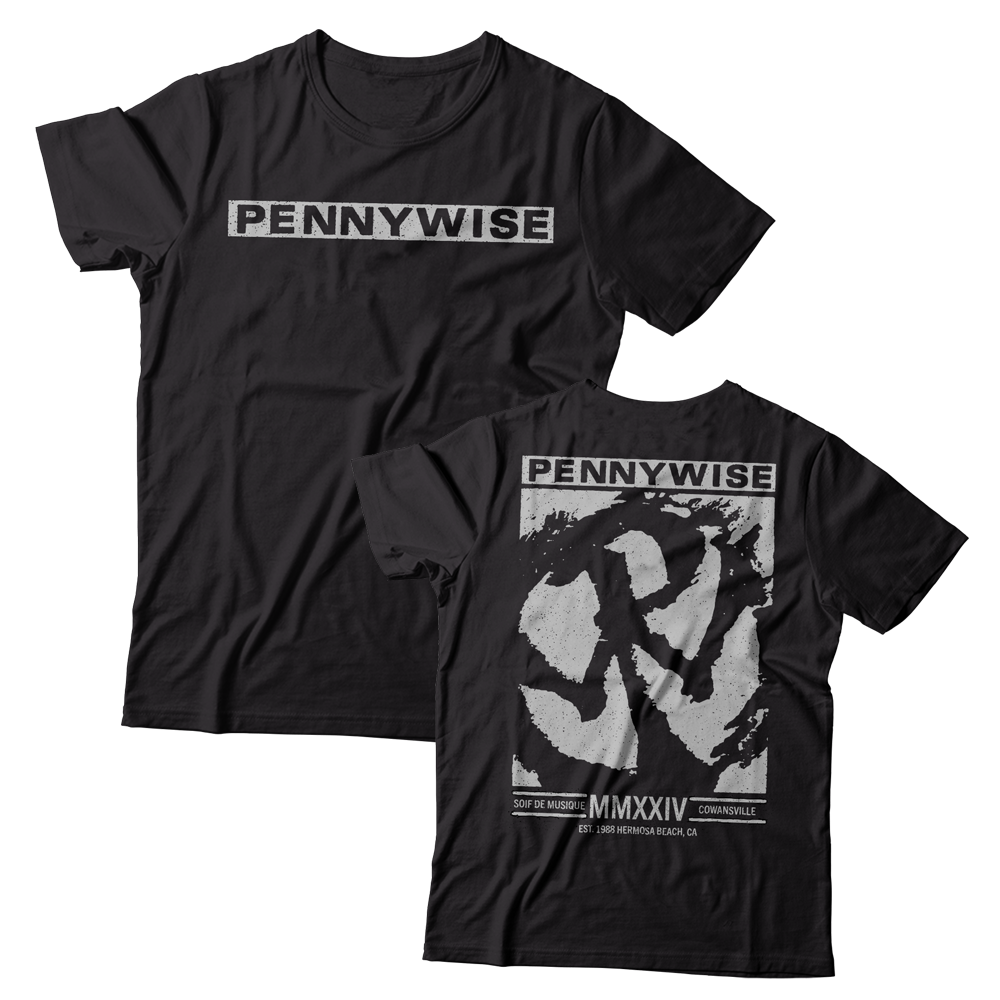 PENNYWISE - "OG Logo / Soif de Musique 2024" (Black) (T-Shirt)