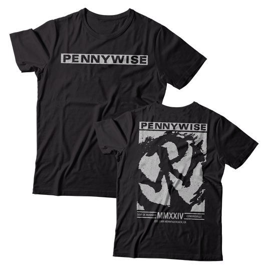 PENNYWISE - "OG Logo / Soif de Musique 2024" (Black) (T-Shirt)