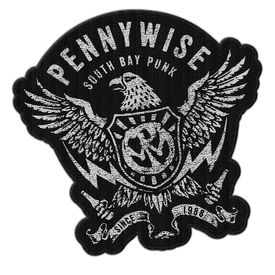 PENNYWISE - "Eagle" (White) (Embroidered Patch)