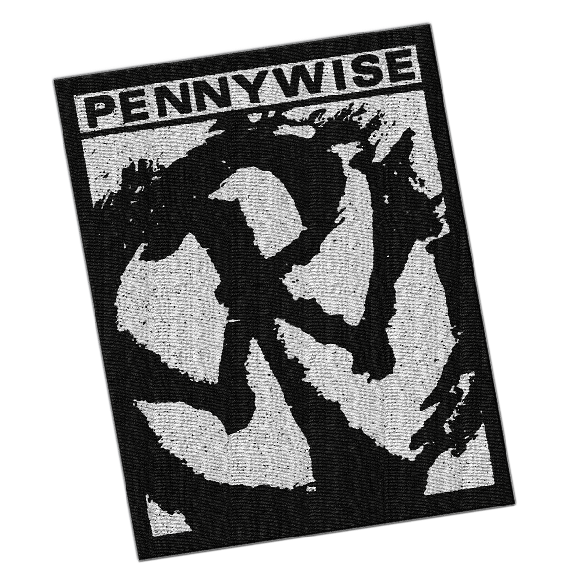 PENNYWISE - "OG Tee Logo" (Black/White) (Embroidered Patch)