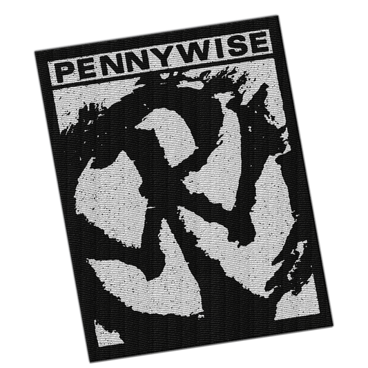 PENNYWISE - "OG Tee Logo" (Black/White) (Embroidered Patch)