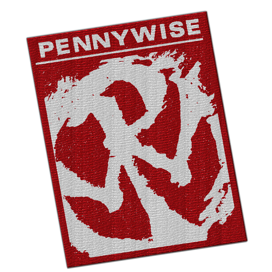 PENNYWISE - "OG Tee Logo" (Red/White) (Embroidered Patch)