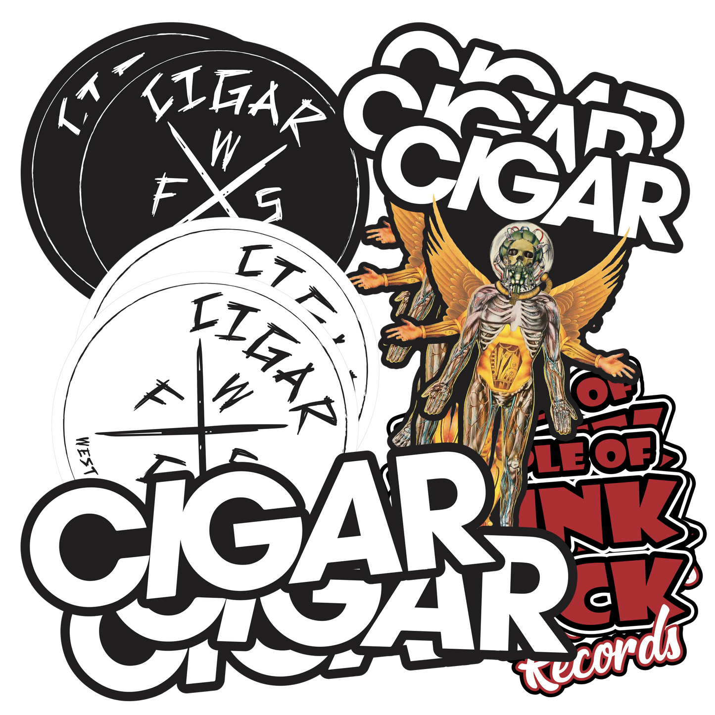 CIGAR - Stickers (10 Pack + Bonus)