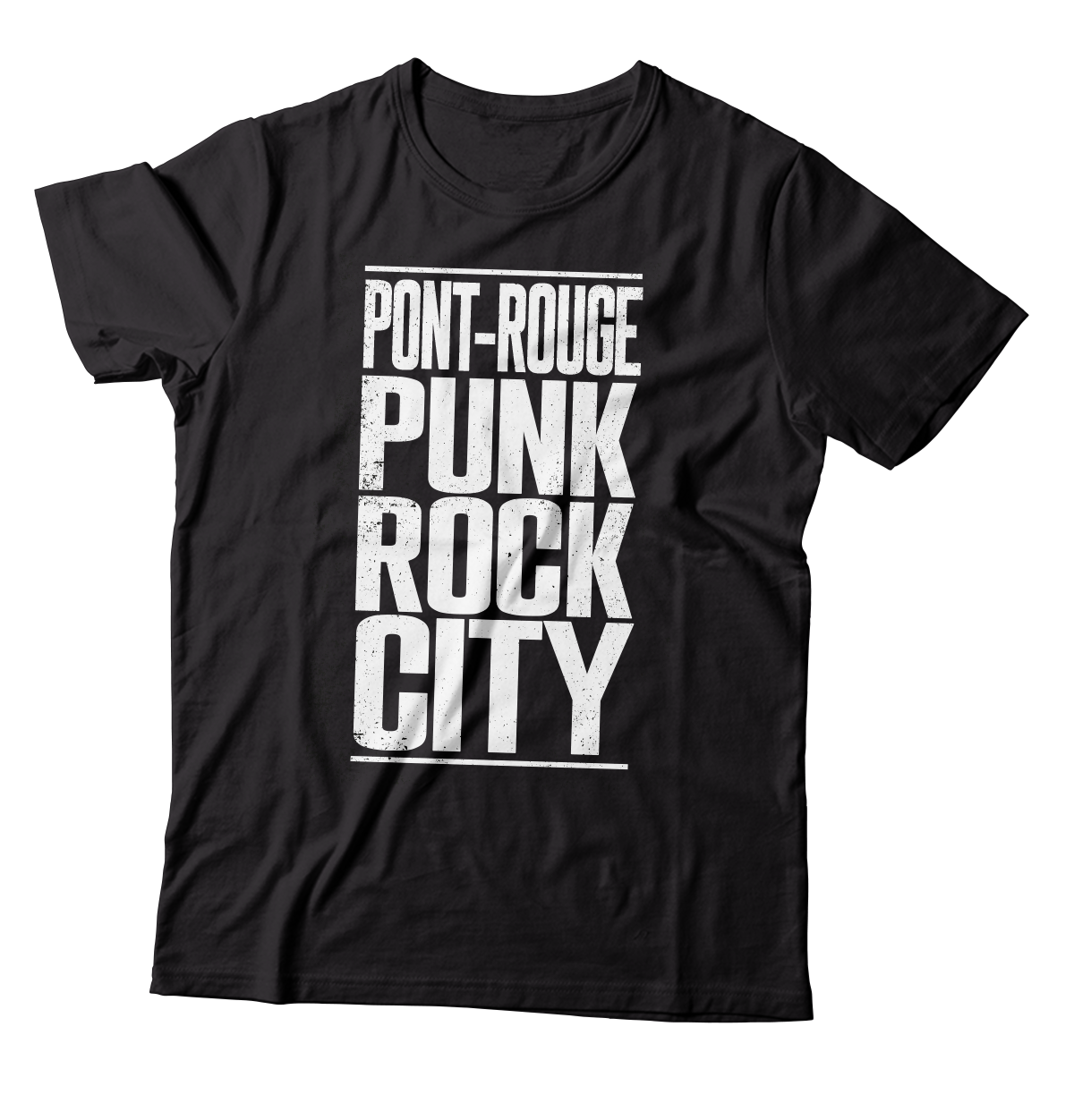 RED BRIDGE FEST - "Pont-Rouge Punk Rock City" (Black) (T-Shirt)