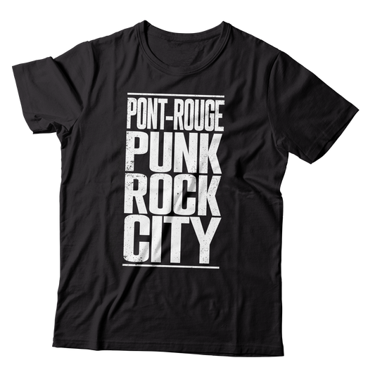 RED BRIDGE FEST - "Pont-Rouge Punk Rock City" (Black) (T-Shirt)