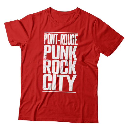 RED BRIDGE FEST - "Pont-Rouge Punk Rock City" (Red) (T-Shirt)