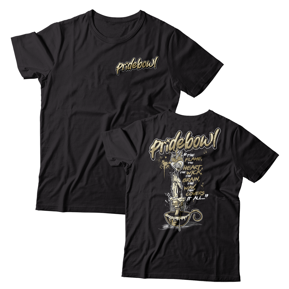 PRIDEBOWL - "Drippings" (Black) (T-Shirt)