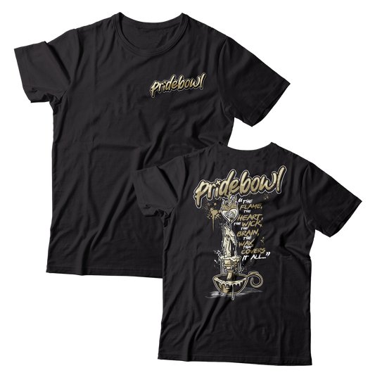 PRIDEBOWL - "Drippings" (Black) (T-Shirt)