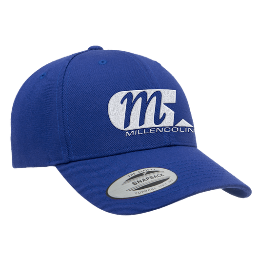 MILLENCOLIN - "M Logo" (Royal Blue) (Curved Visor - Snapback Cap)