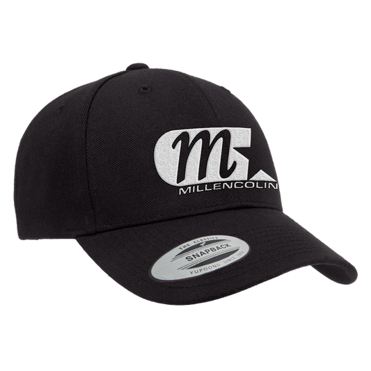 MILLENCOLIN - "M Logo" (Black) (Curved Visor - Snapback Cap)