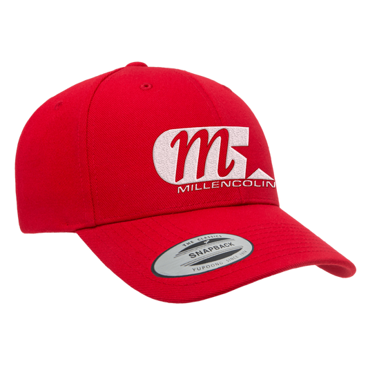 MILLENCOLIN - "M Logo" (Red) (Curved Visor - Snapback Cap)