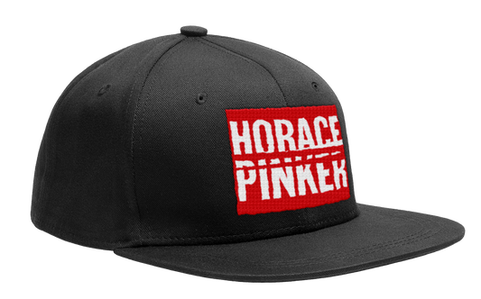HORACE PINKER - "Red-Eyed Regular Logo" (Snapback Cap) (Black)