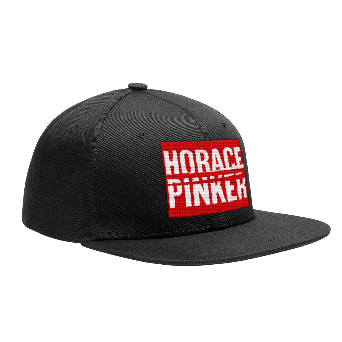 HORACE PINKER - "Red-Eyed Regular Logo" (Snapback Cap) (Black)