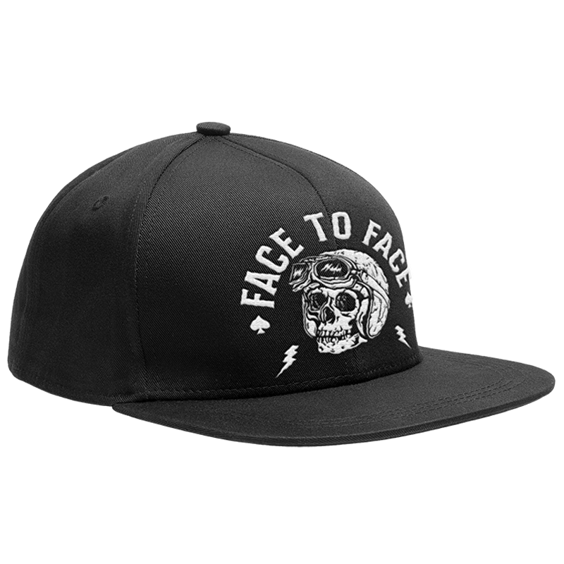 FACE TO FACE - "Biker Skull" (Black) (Snapback Cap)