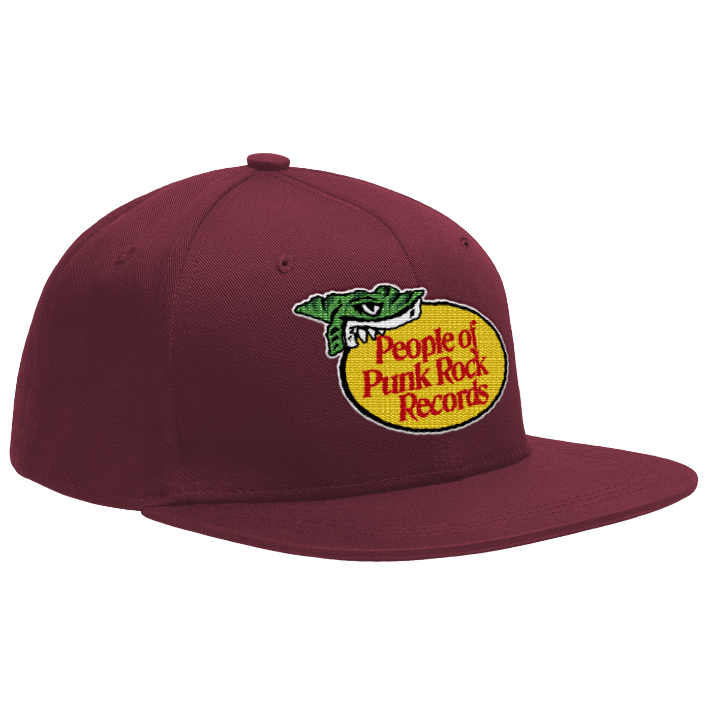 POPR RECORDS - "Bass Pro" (Maroon) (Snapback Cap)