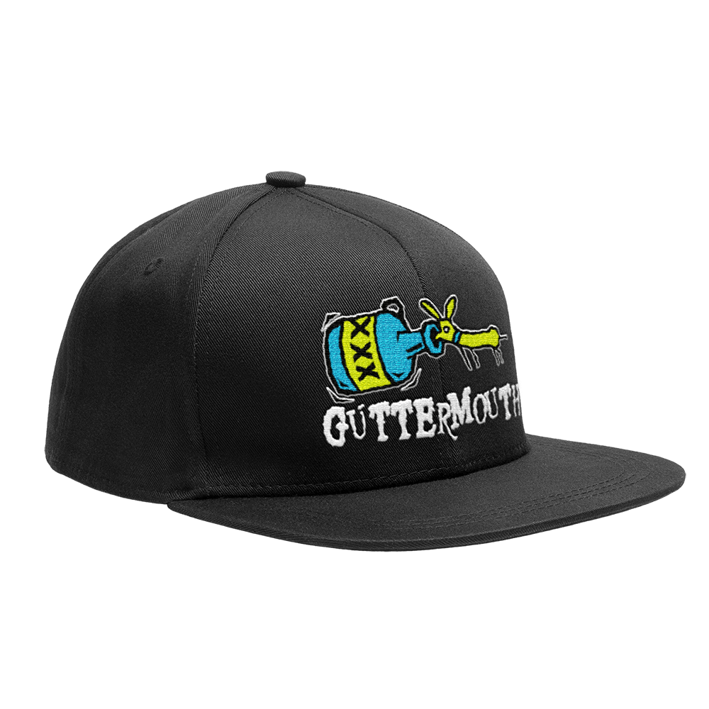 GUTTERMOUTH - "Tequila Worm" (Black) (Snapback Cap)