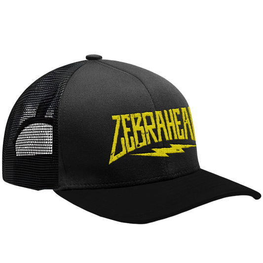 ZEBRAHEAD - "Lightning Logo" (Black) (Curved Visor - Snapback Cap)