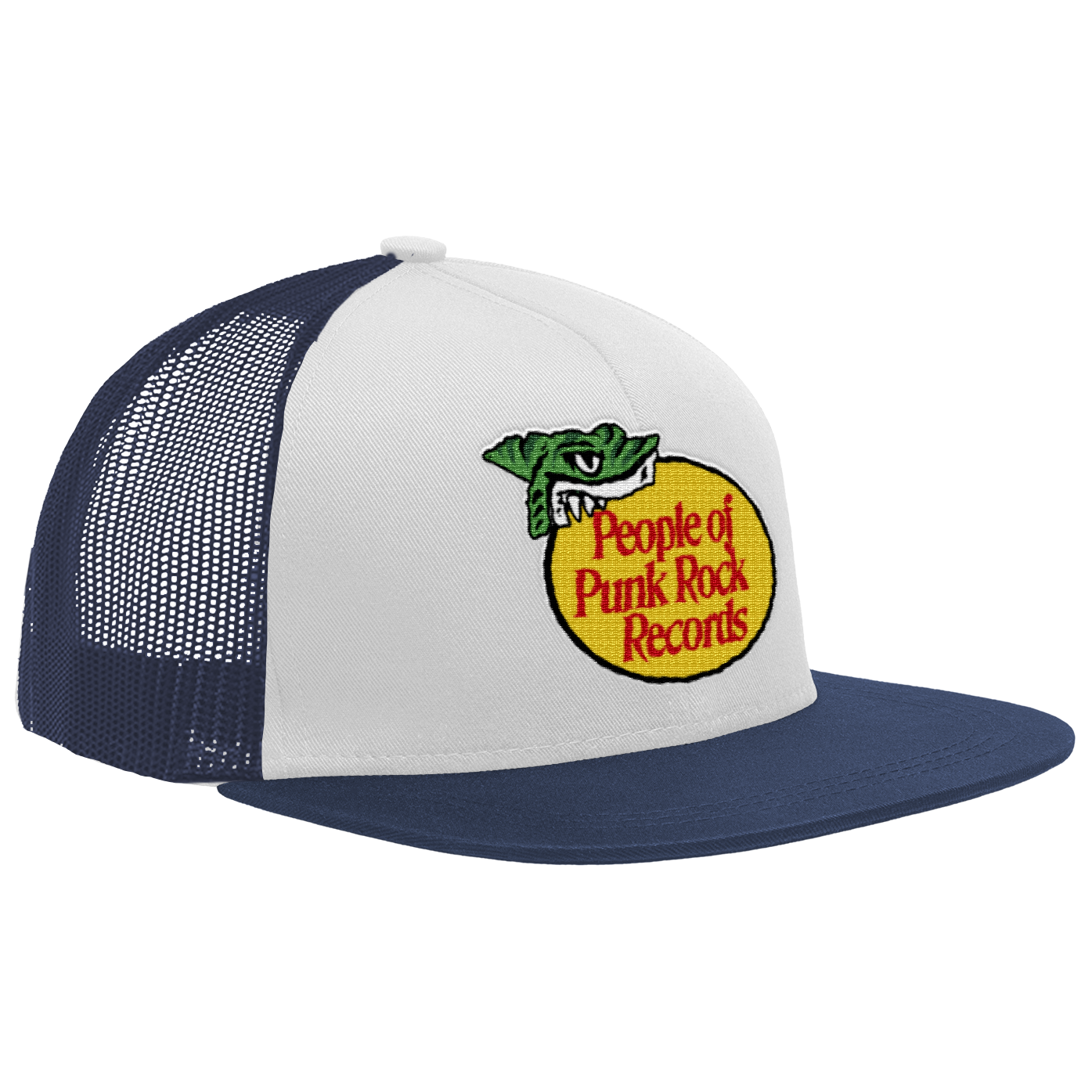 POPR RECORDS - "Bass Pro" (Navy Blue/White) (Trucker Cap)