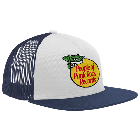 POPR RECORDS - "Bass Pro" (Navy Blue/White) (Trucker Cap)