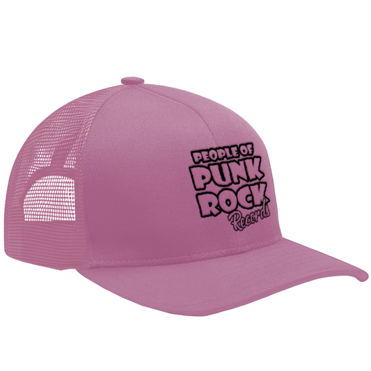 POPR Records - "Original Logo" (Pink) (Curved Visor - Snapback Cap)