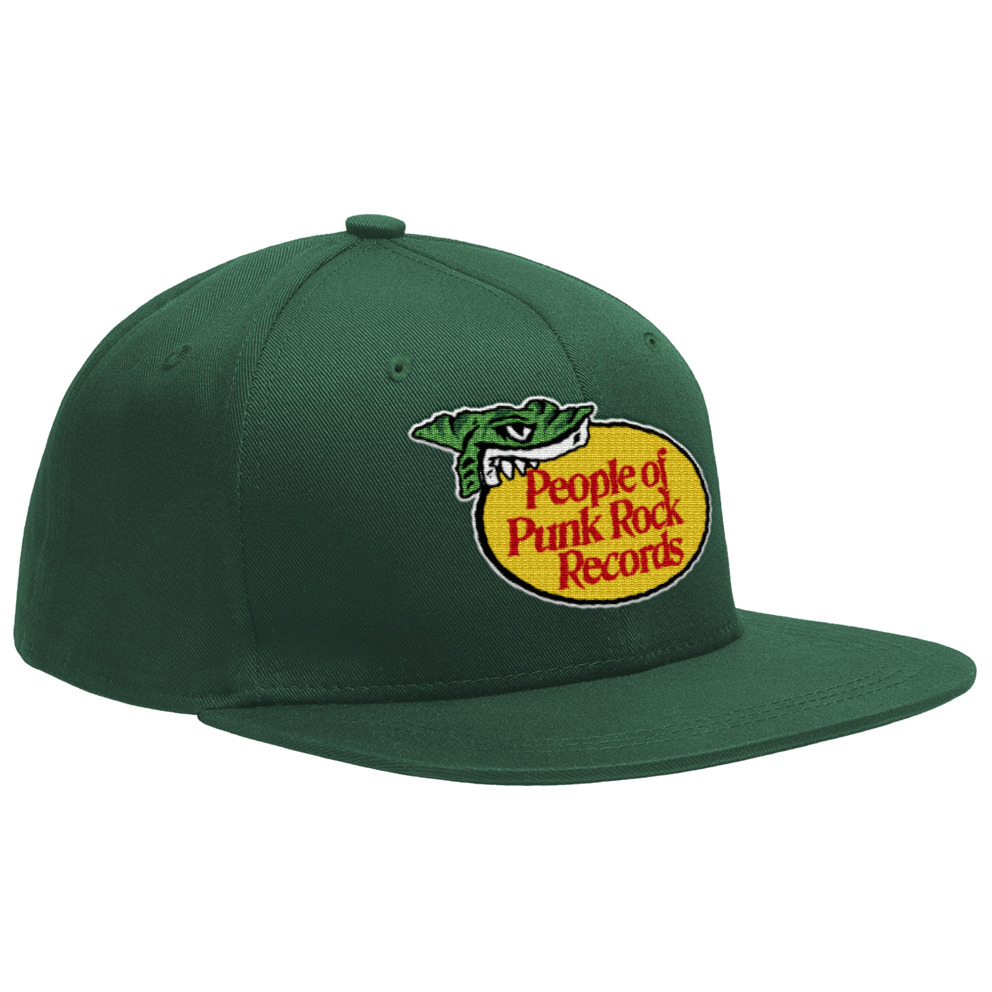 POPR RECORDS - "Bass Pro" (Spruce Green) (Snapback Cap)