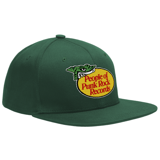 POPR RECORDS - "Bass Pro" (Spruce Green) (Snapback Cap)