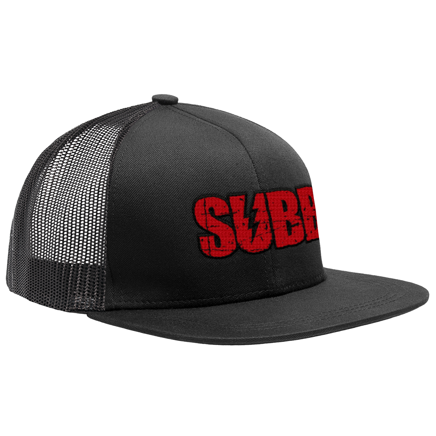 SUBB - "To This Beat Logo / Red" (Trucker Cap) (Black)