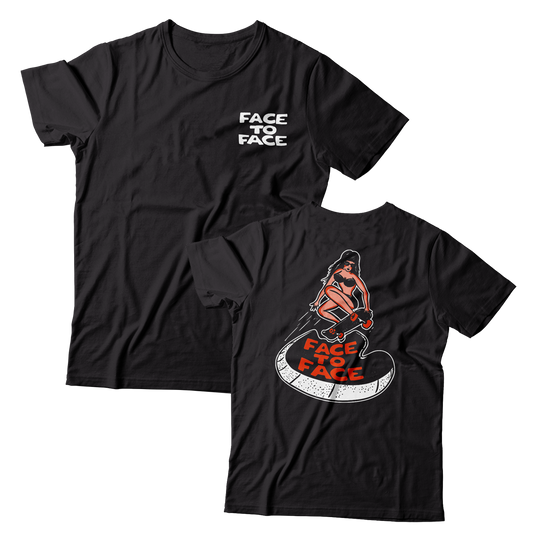 FACE TO FACE - "Skater Girl" (Front & Back) (Black) (T-Shirt)