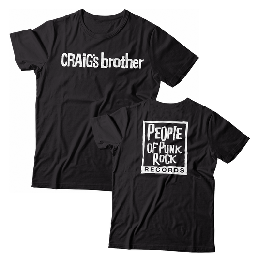 CRAIG'S BROTHER - "POPR & Nail" (Black) (T-Shirt)