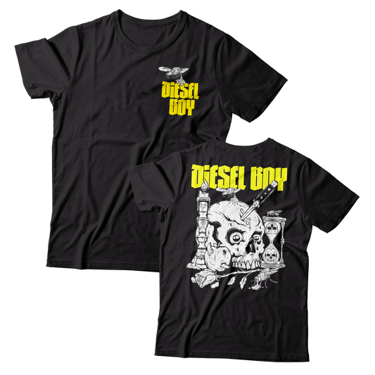 DIESEL BOY - "Skull & Dagger" (Front & Back) (Black) (T-Shirt)