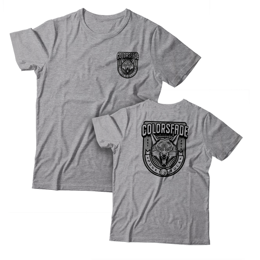 COLORSFADE - "Fox Badge" (Front & Back) (Heather Grey) (T-Shirt)