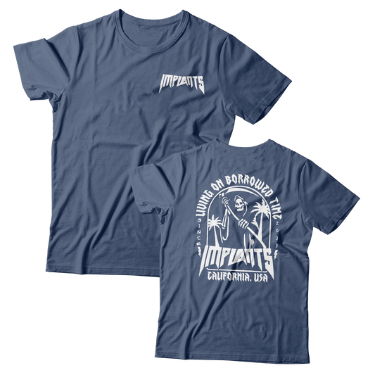 IMPLANTS - "Reaper" (Front & Back) (Indigo Blue) (T-Shirt)